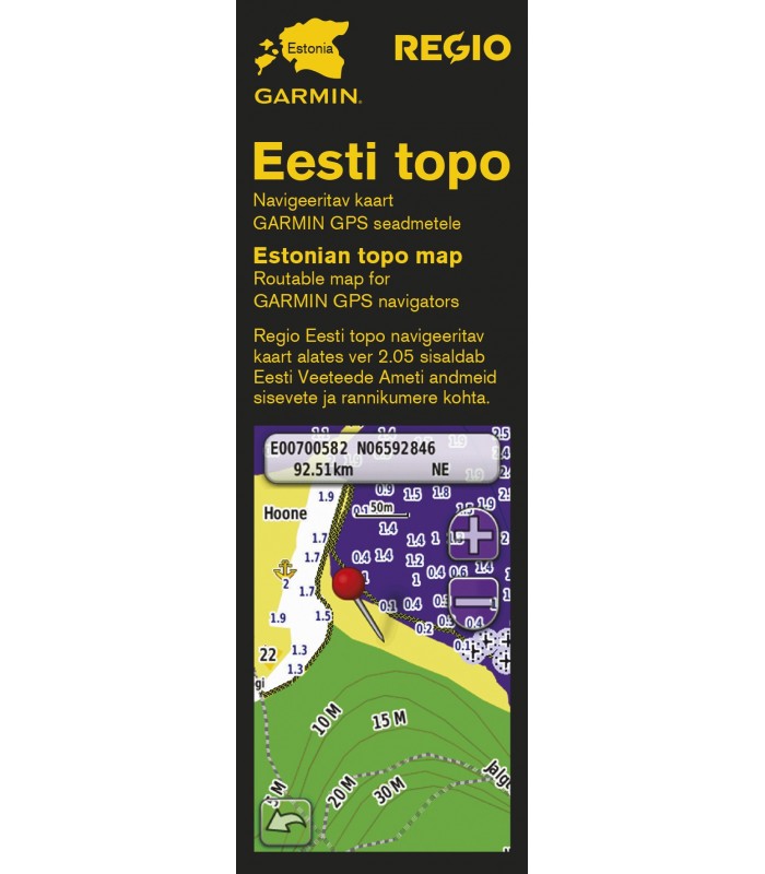 Regio Eesti TOPO mälukaart